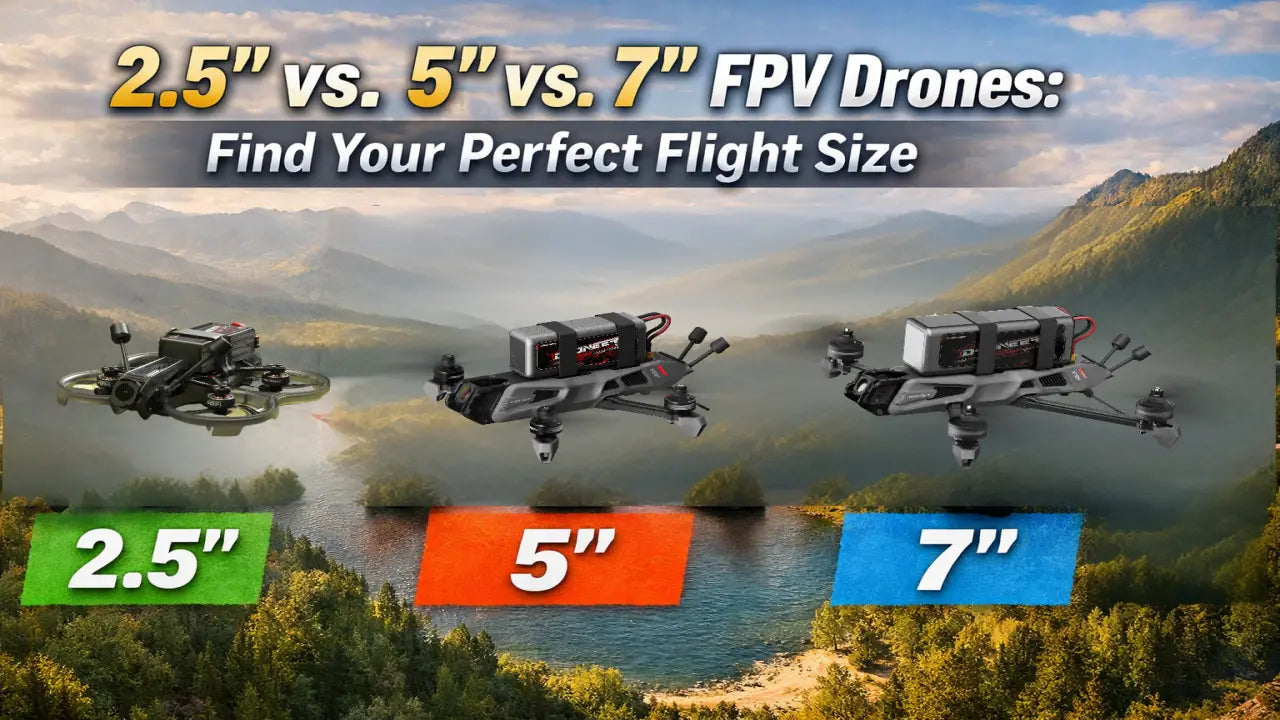 2.5" vs. 5" vs. 7" FPV Drones