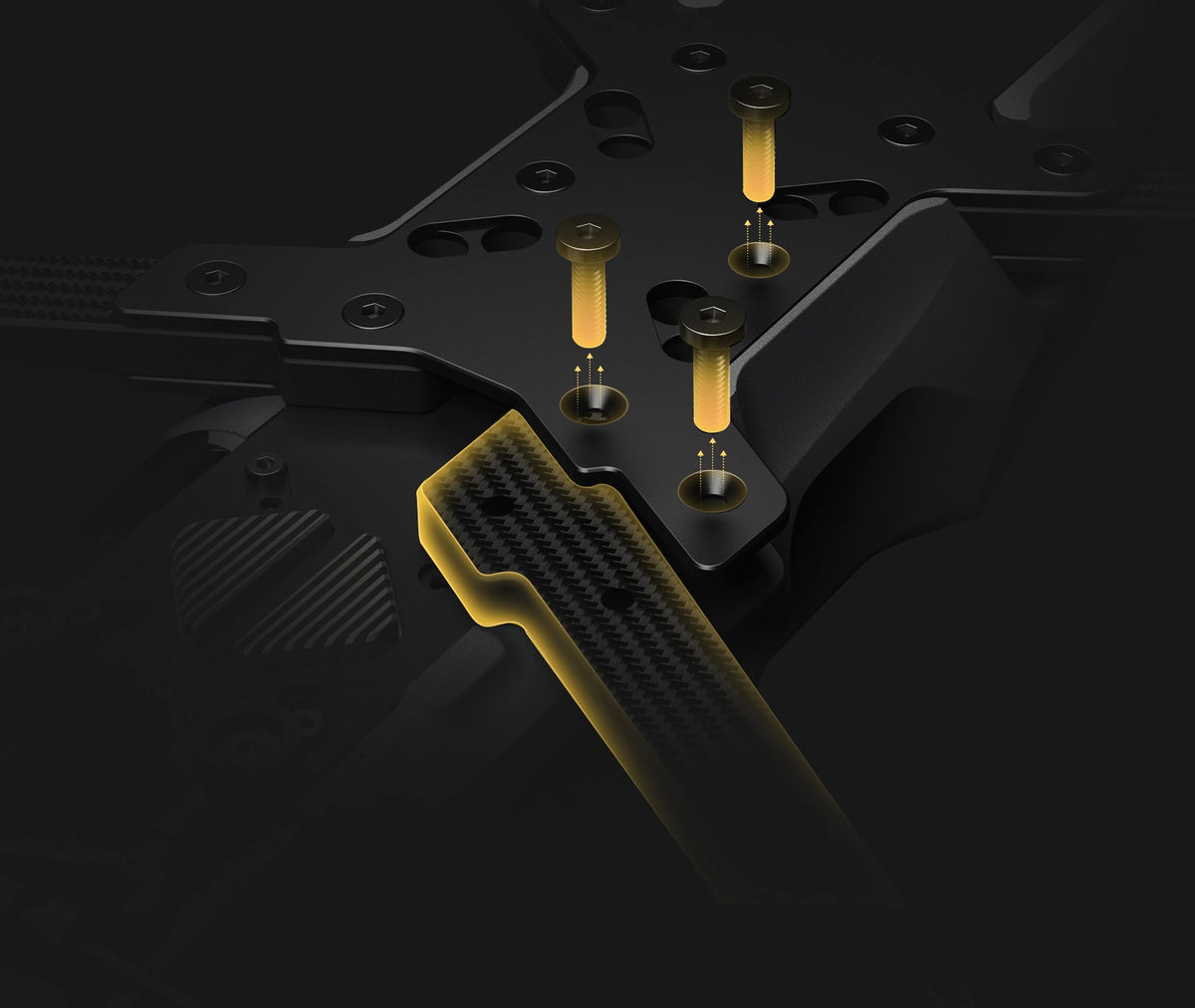 QUICK-RELEASE FRAME WITH 3 SCREWS