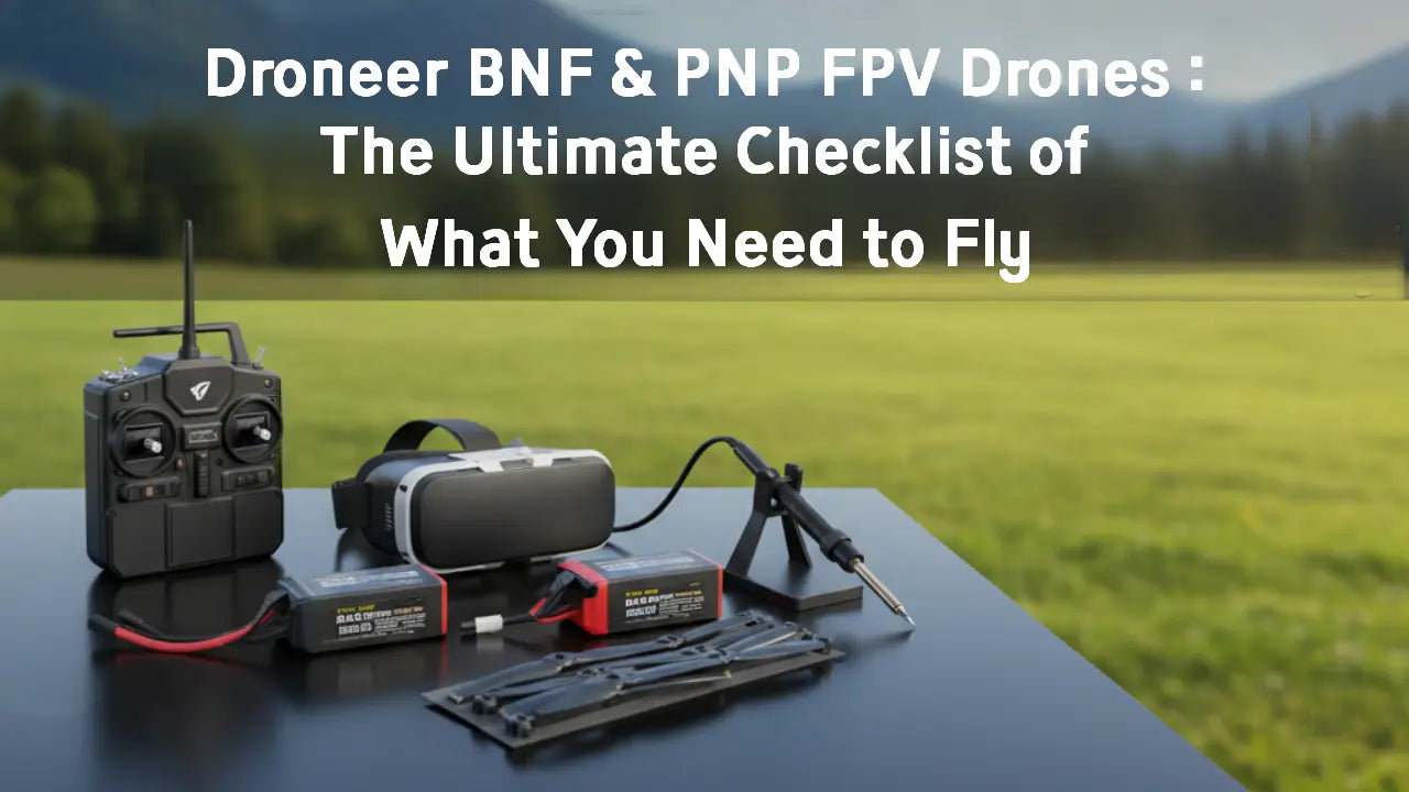 Droneer BNF & PNP Drone Pre-Flight Checklist