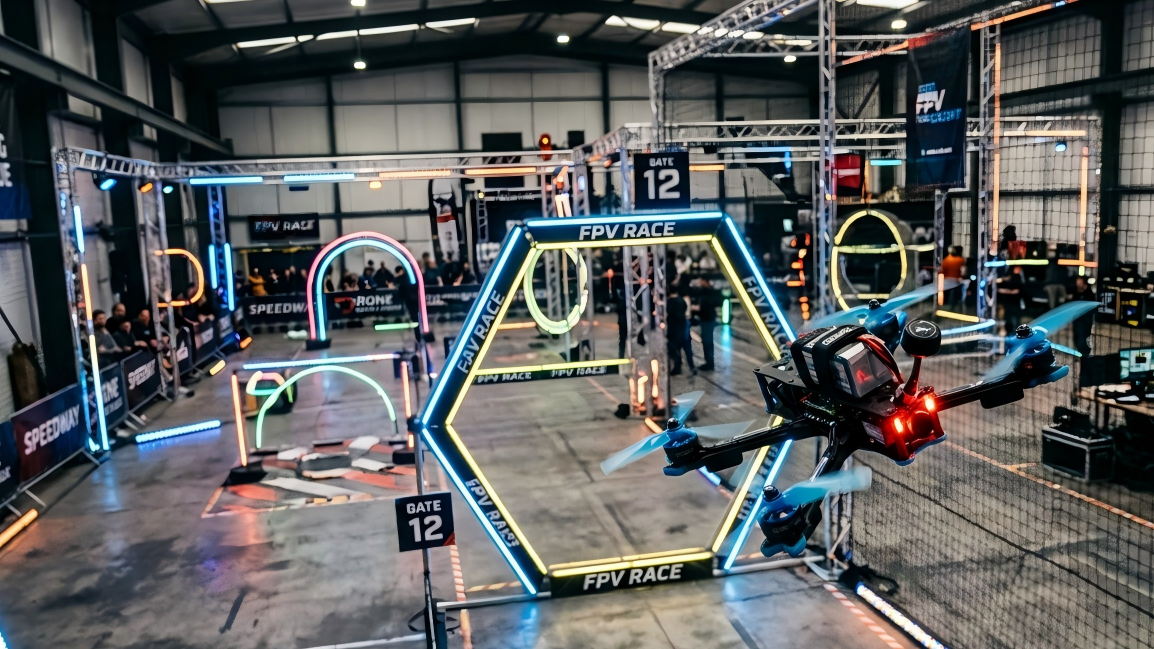 Indoor fpv drone flights
