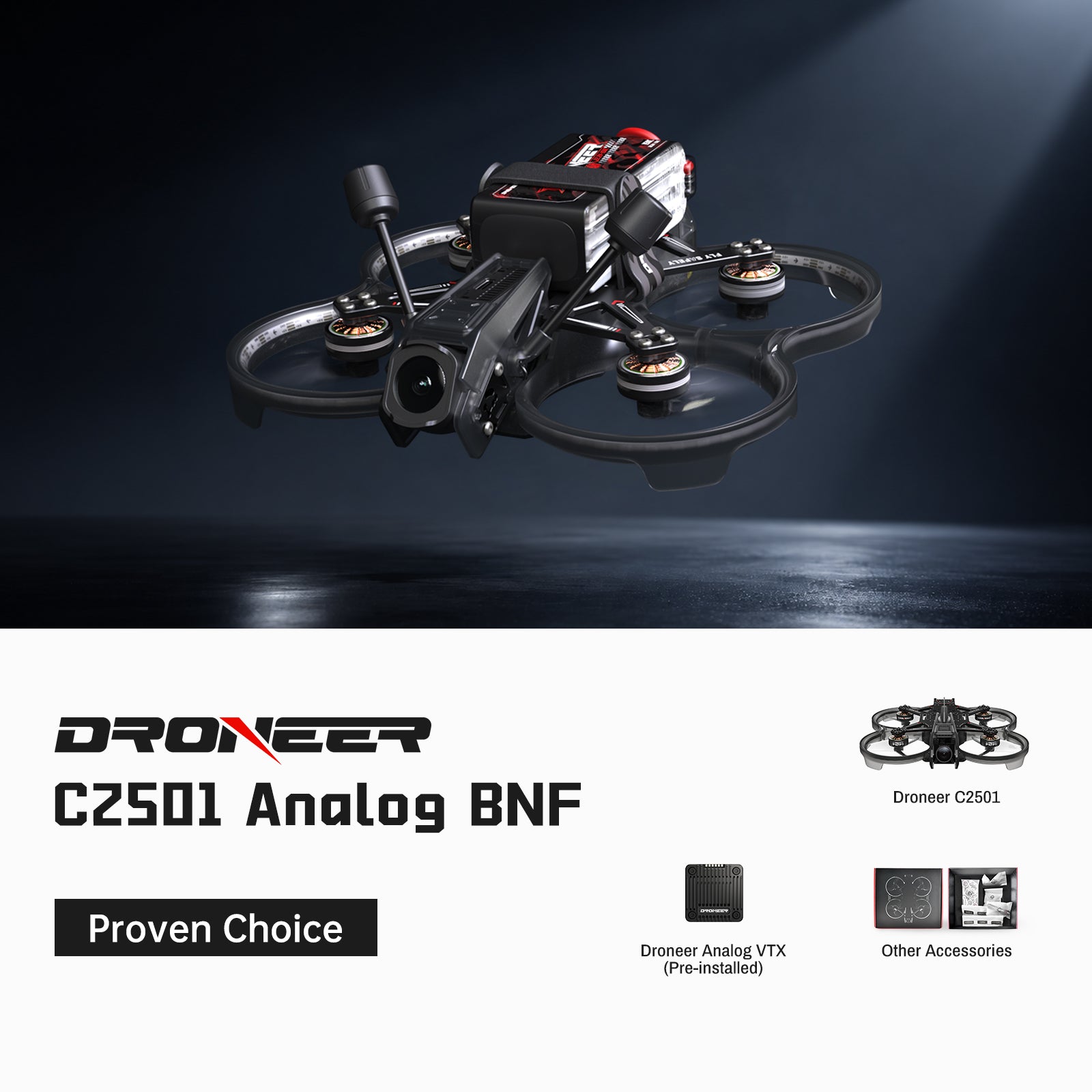Droneer C2501 Analog Cinewhoop