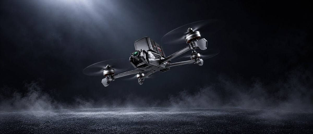 Droneer X701 FPV drone in flight