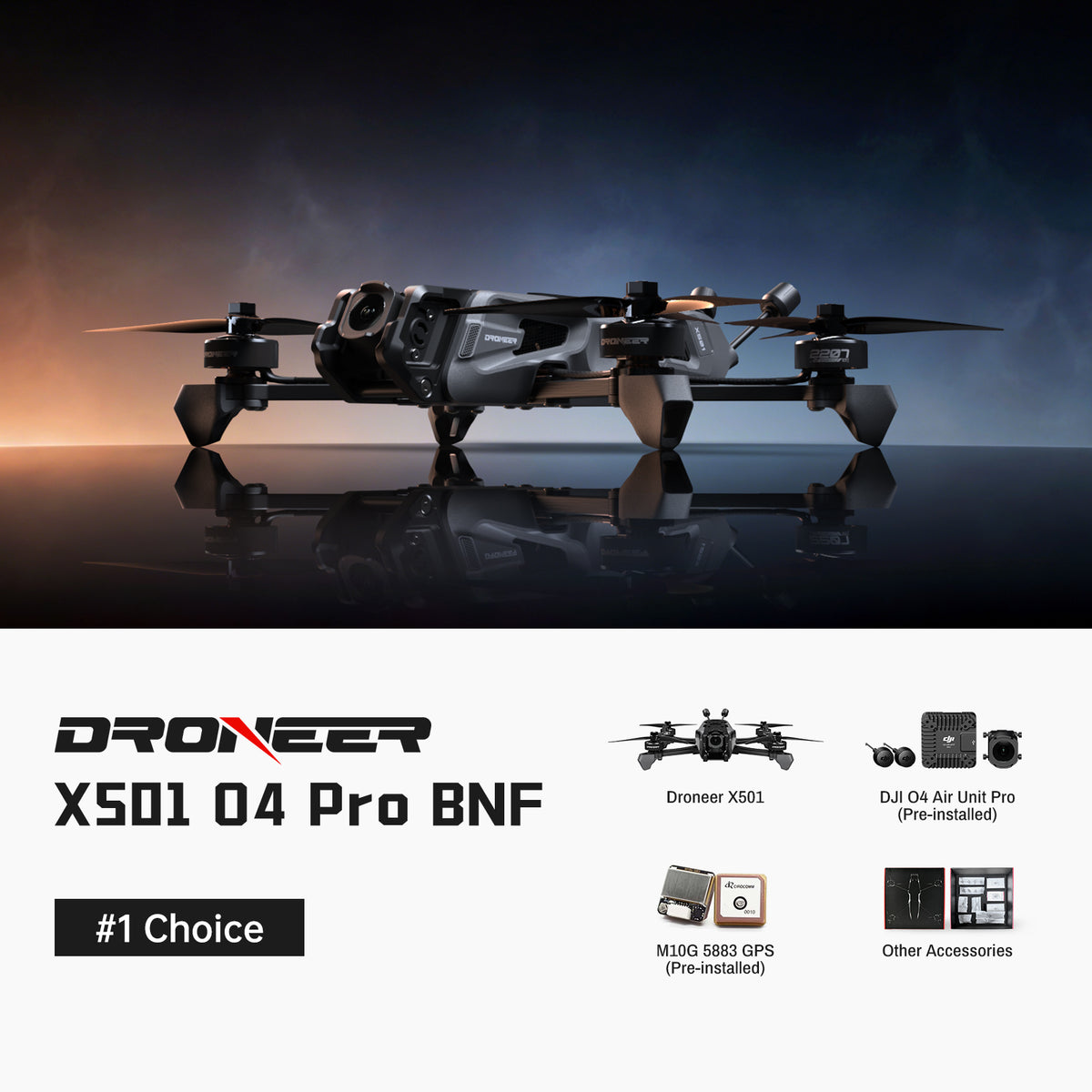 Droneer X501 FPV Drone