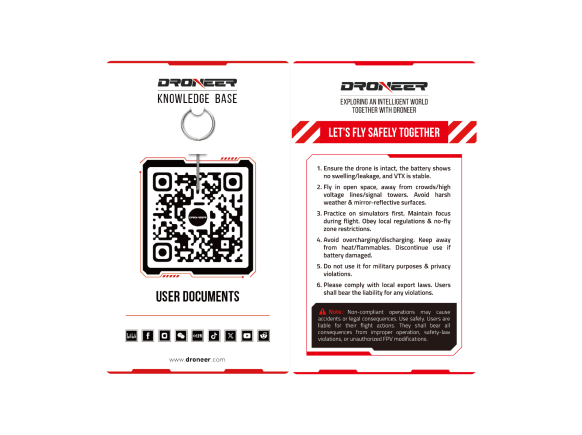 Knowledge base and safety reminder cards with eject pin